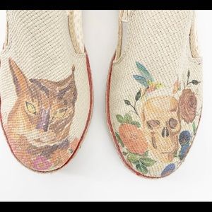 Goby Cat and Skull Classic Tattoo Art Slip…